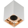 Накладной потолочный светильник IEK 4112 gu10, белый/золото, пластик LT-UPB0-4112-GU10-1-K22